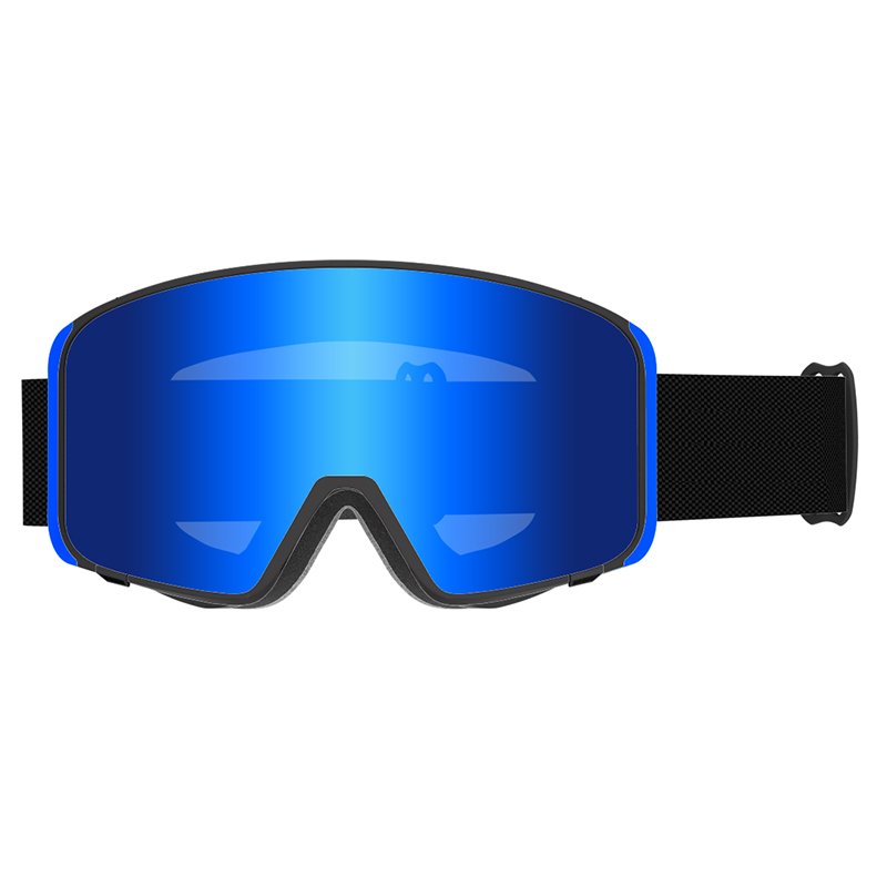 Ski goggles Double anti-fog magnetic lens large frame adult outdoor ski sports equipment