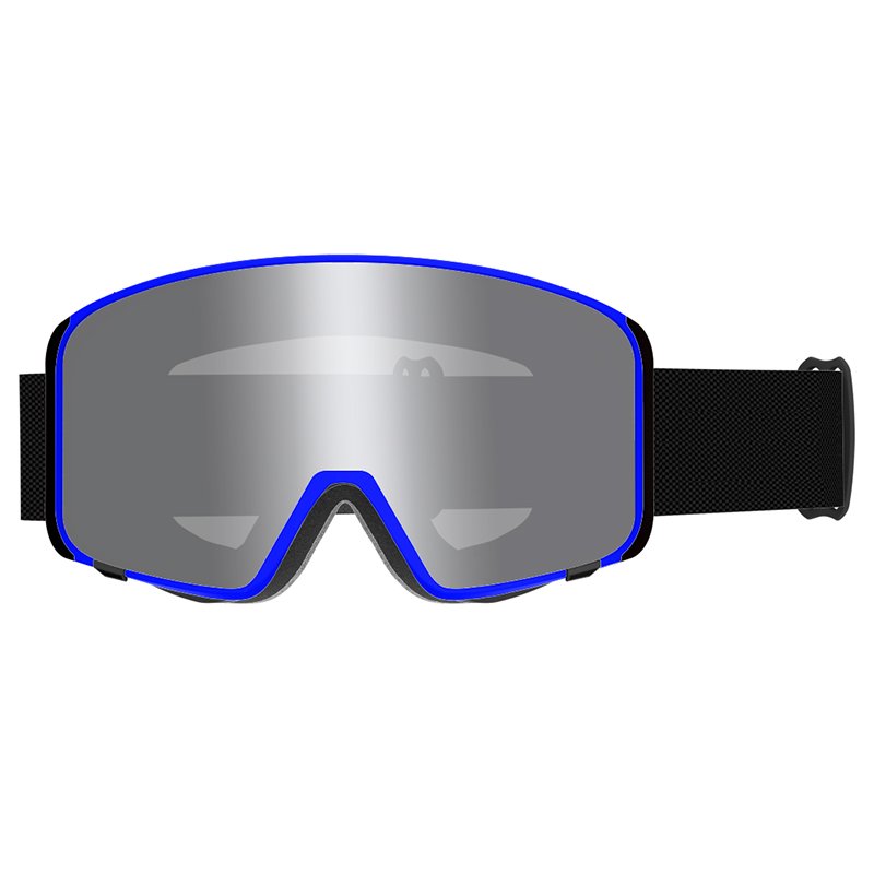 Ski goggles Double anti-fog magnetic lens large frame adult outdoor ski sports equipment