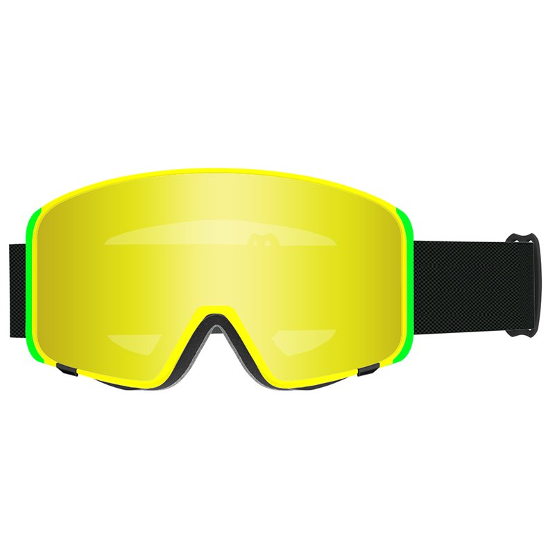 Ski goggles Double anti-fog magnetic lens large frame adult outdoor ski sports equipment