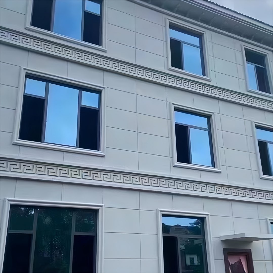 Light Outdoor Decoration Line EPS Foam Decorative Cornice parapet mould Window Frame Mouldings Lines