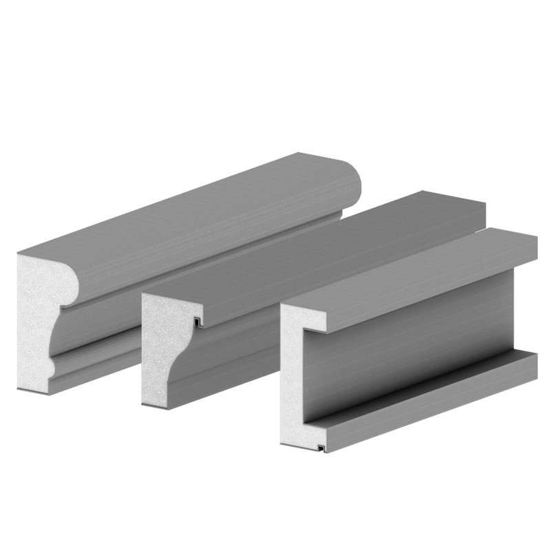 Light Outdoor Decoration Line EPS Foam Decorative Cornice parapet mould Window Frame Mouldings Lines