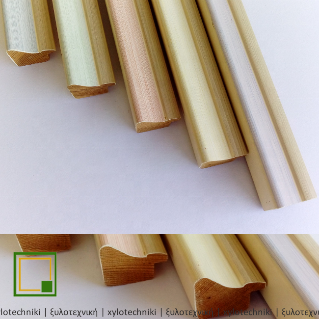 Prime 100 Meters Pine Wood Moulding in Pastel Colors 22 X 28 MM Modern Design Style High Photo Frame Decoration