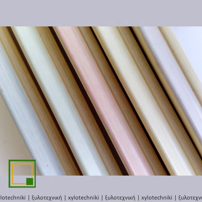 Prime 100 Meters Pine Wood Moulding in Pastel Colors 22 X 28 MM Modern Design Style High Photo Frame Decoration