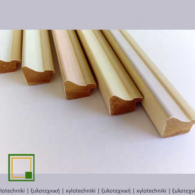 Prime 100 Meters Pine Wood Moulding in Pastel Colors 22 X 28 MM Modern Design Style High Photo Frame Decoration