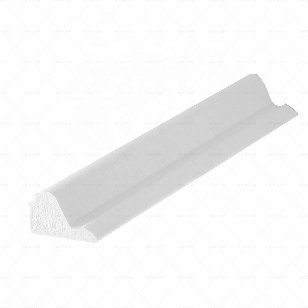 PVC Profile 164 Base 1 1/16"x 1 1/8" Trim and Moulding for Window Frame Wall Panel Roof Edge Home Decoration