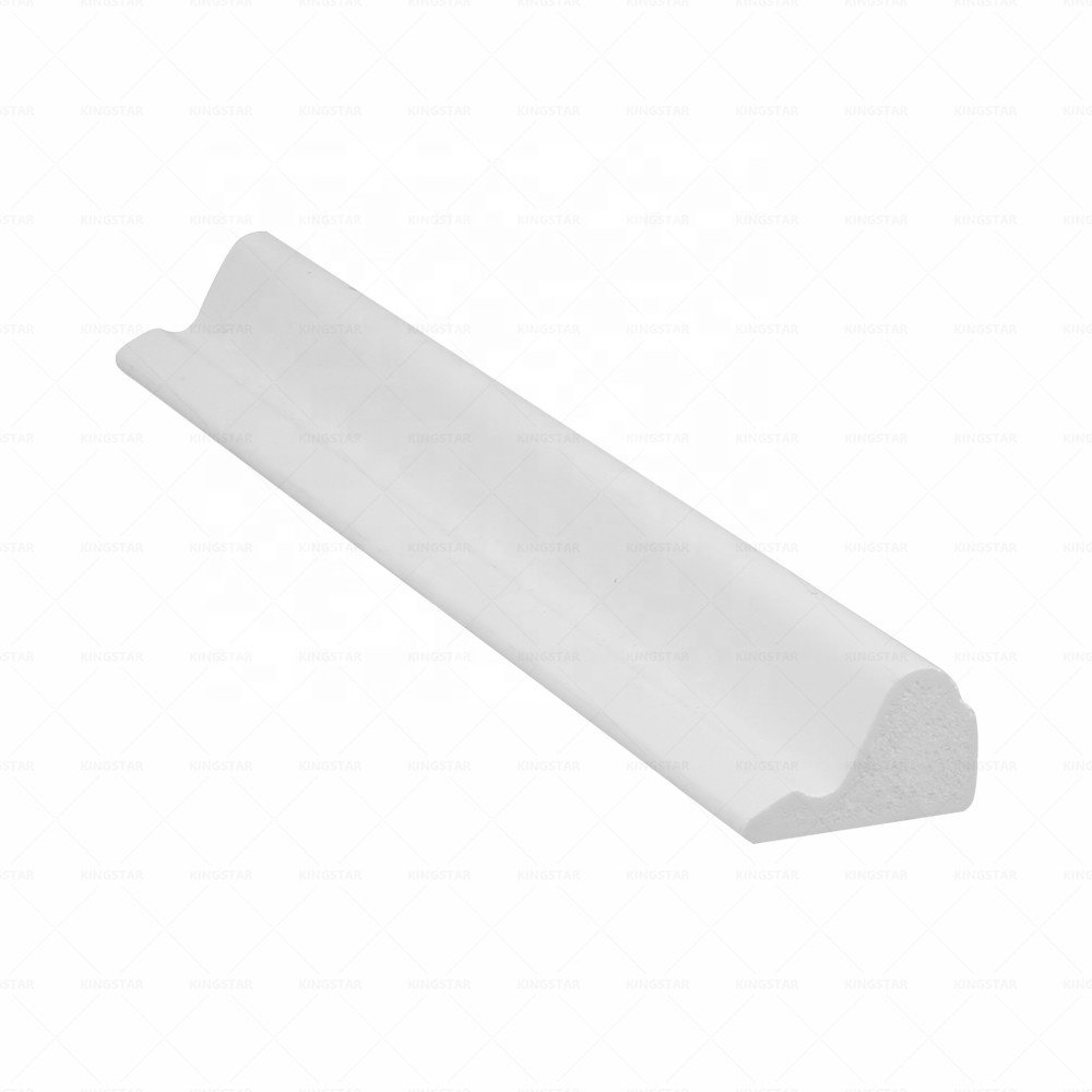 PVC Profile 164 Base 1 1/16"x 1 1/8" Trim and Moulding for Window Frame Wall Panel Roof Edge Home Decoration