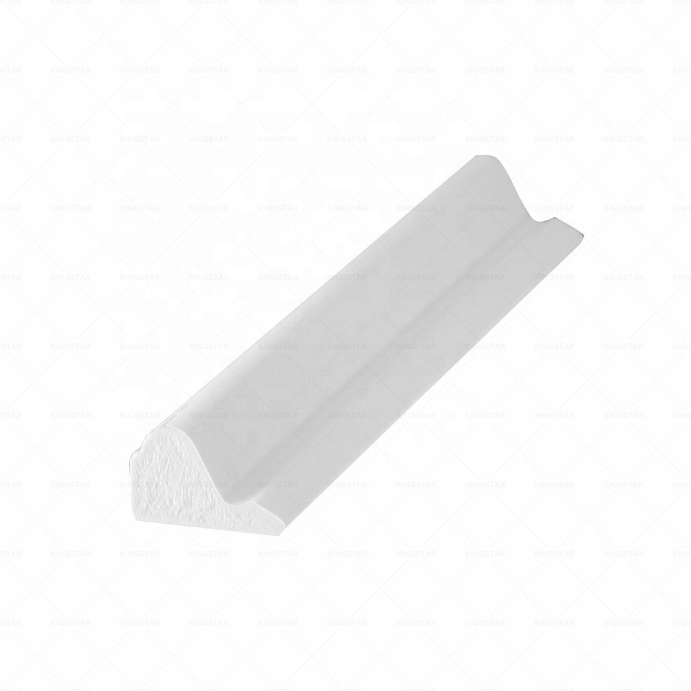 PVC Profile 164 Base 1 1/16"x 1 1/8" Trim and Moulding for Window Frame Wall Panel Roof Edge Home Decoration