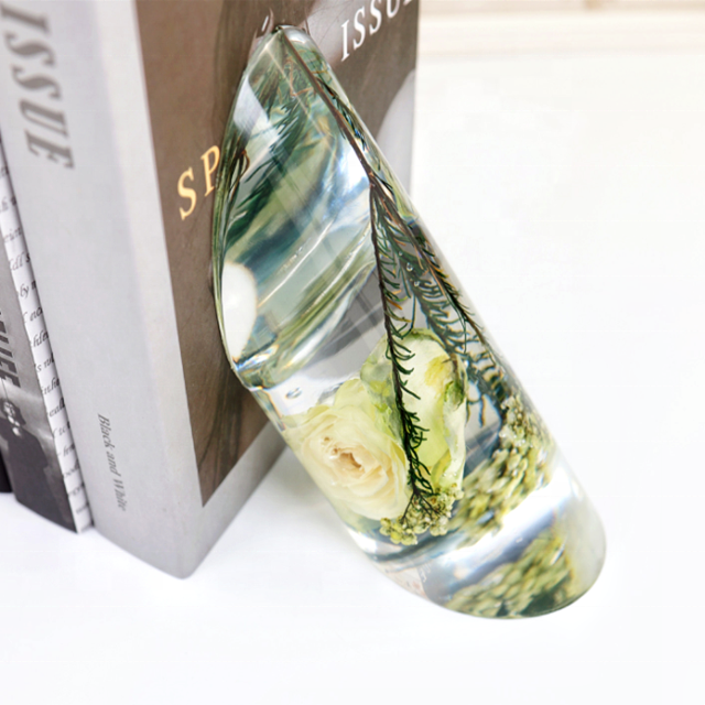 DLR737 Bookends Resin Mold 9pcs Large Geode Book Organize Silicone Mold for Books Office Home Decoration Wedding Valentine Gift