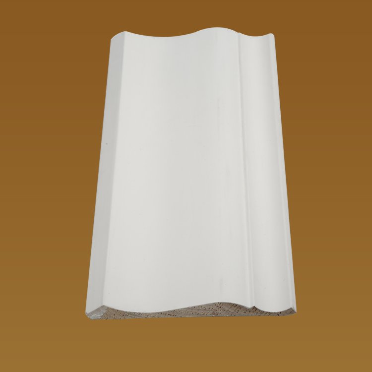 Modern wood white primer molding frame molding line crown moulding