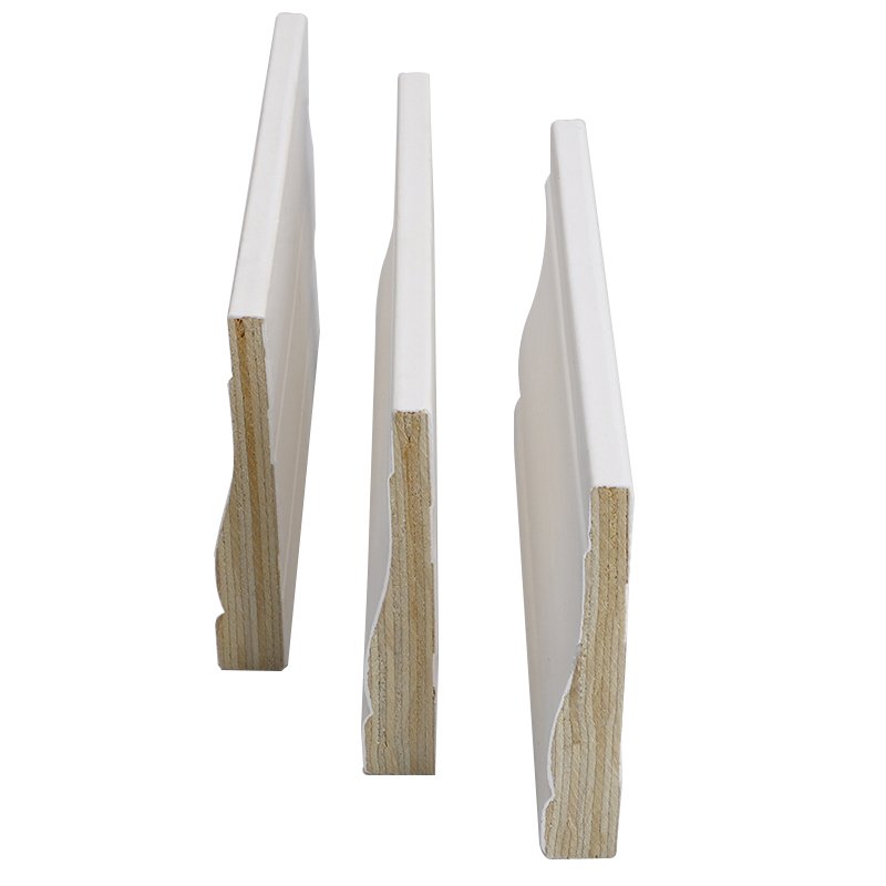 Customized White External Door Frame Moulding MDF Door Jamb Moulding