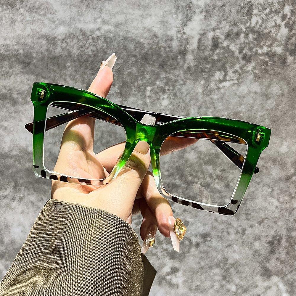 Oversized Square Optical Frames Transparent Anti Blue Light Eyewear Unisex Fashion Vintage Eyeglasses Frame