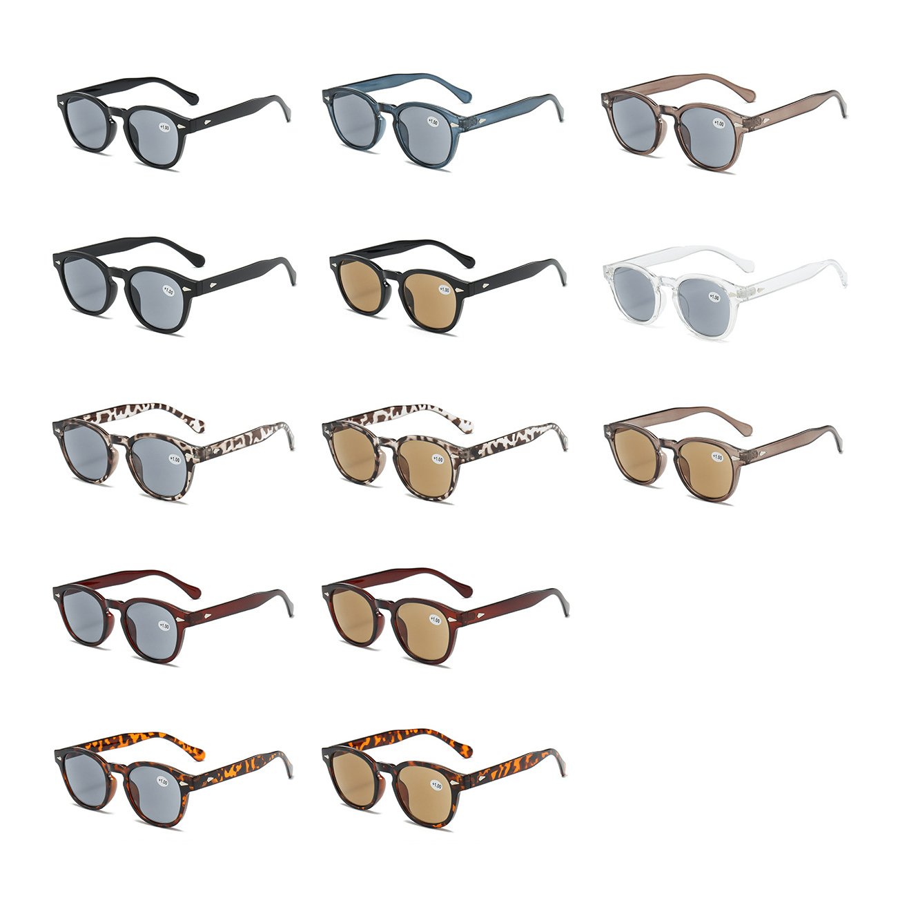 Wholesale Classic PC Frames Anti UV Presbyopia Sunglasses Optical Frame Tinted Eyewear Custom Fashion Women Men Reading Glasses