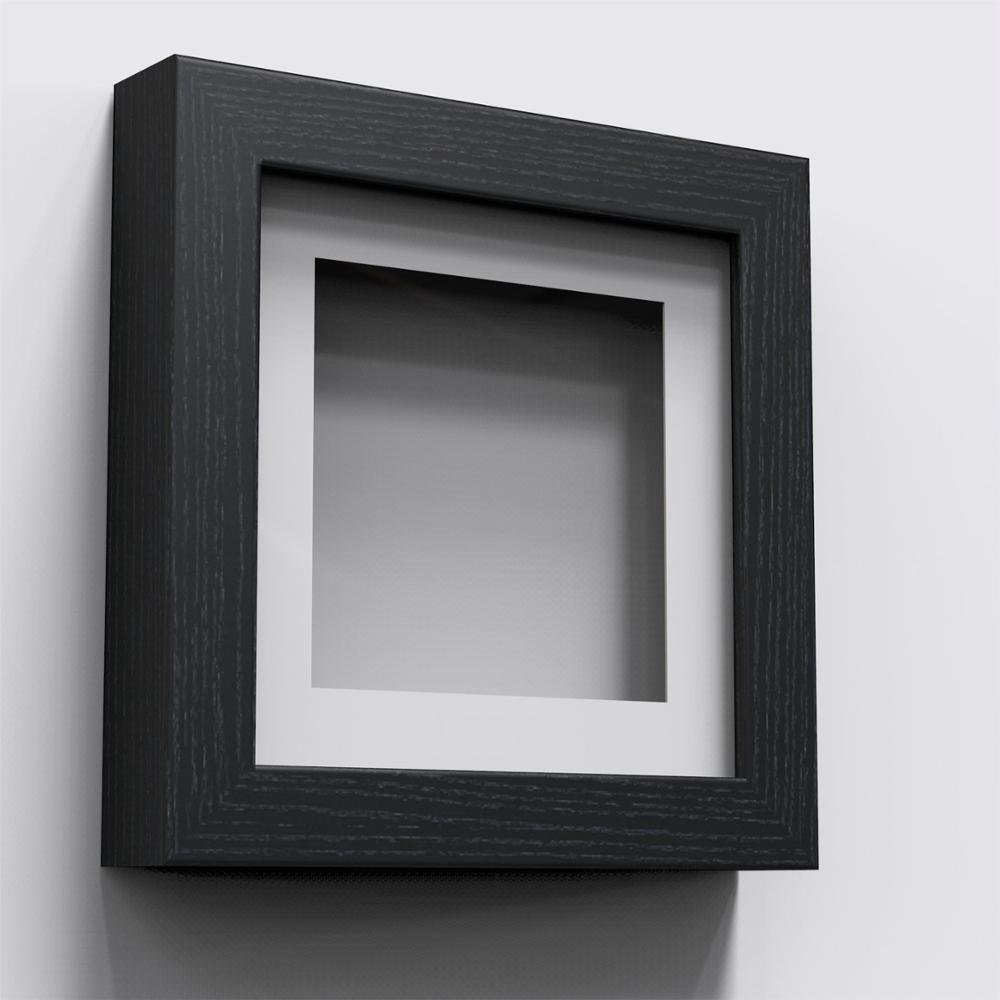 New Square Deep Shadow Box White black Photo Picture Frames