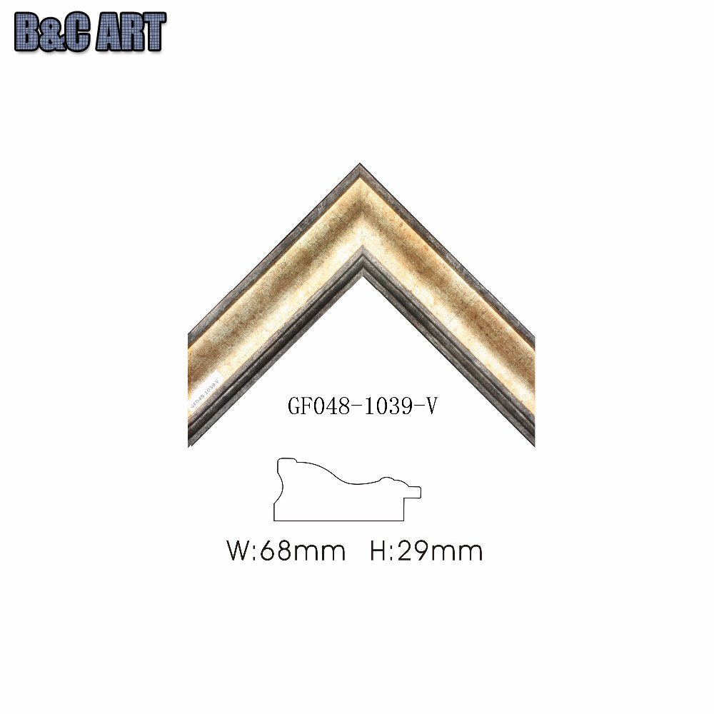 Museum Rustic dark brown lips trim distressed ps picture frame for handmade oil painting