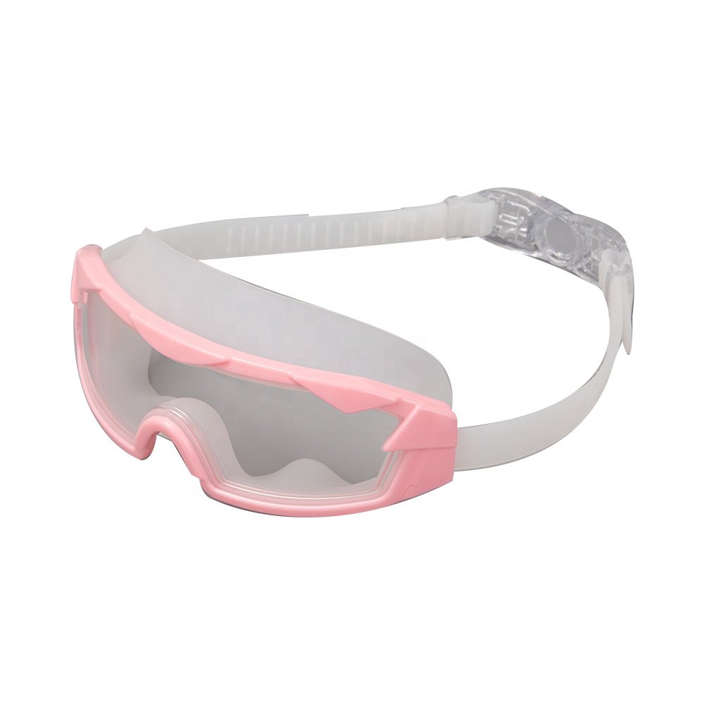 Cross-border new men's and women's anti-fog swimming goggles electroplated large frame silicone swimming goggles