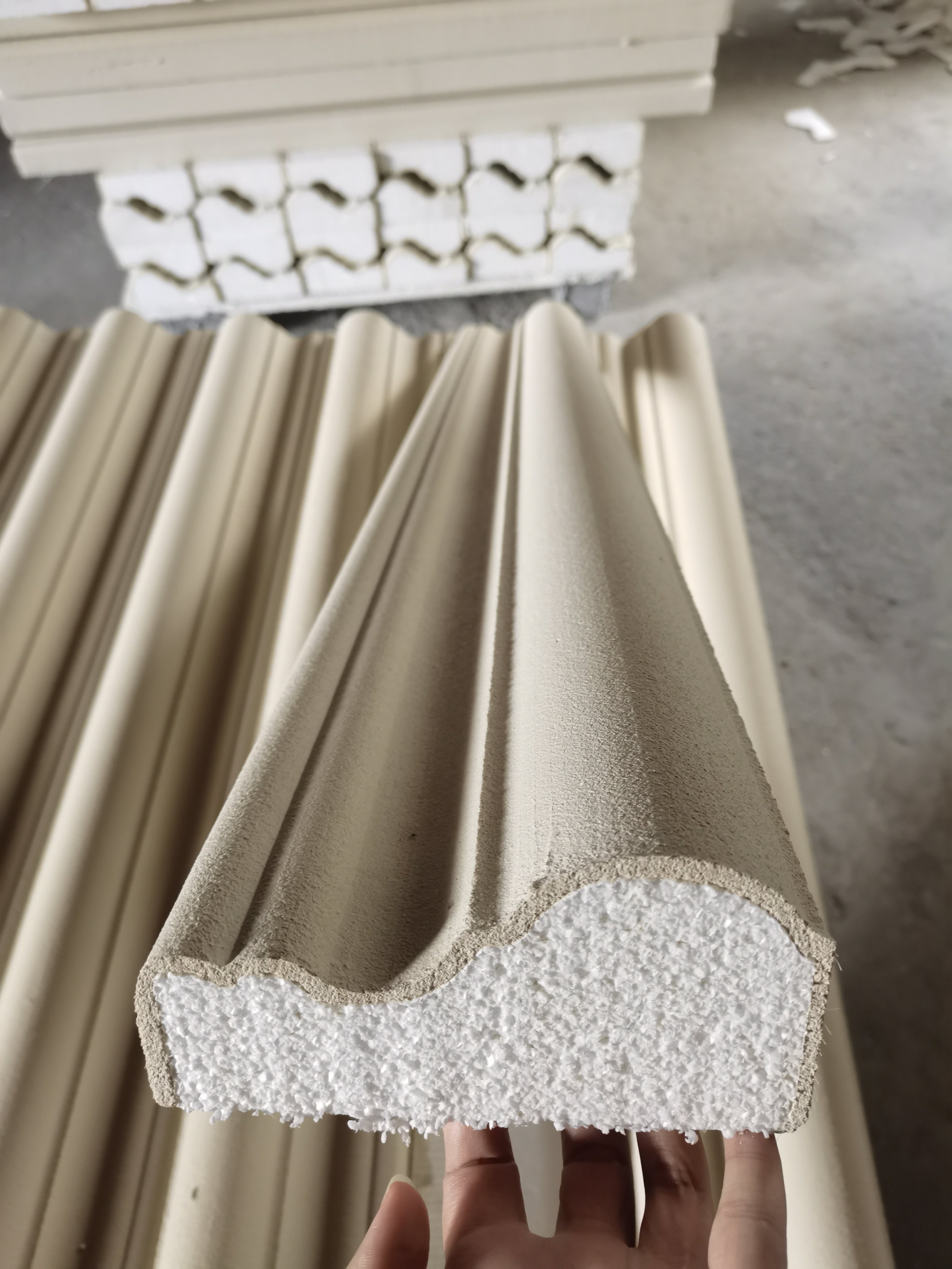 Highly Customized Decorative Window Frame Profile Moulding EPS Gpysum Molds