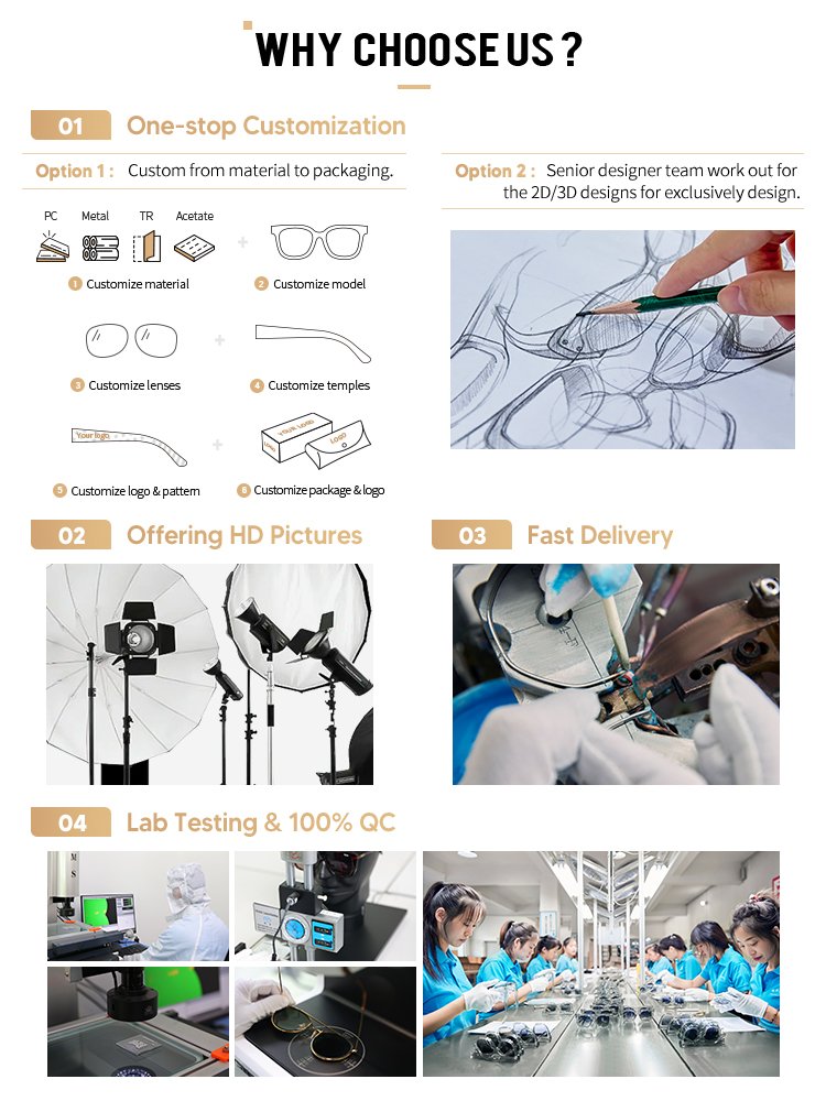 new arrival personal rectangle rimless wood reading glasses womens eyewear gold deco thin frame blue ray optical reading glasses