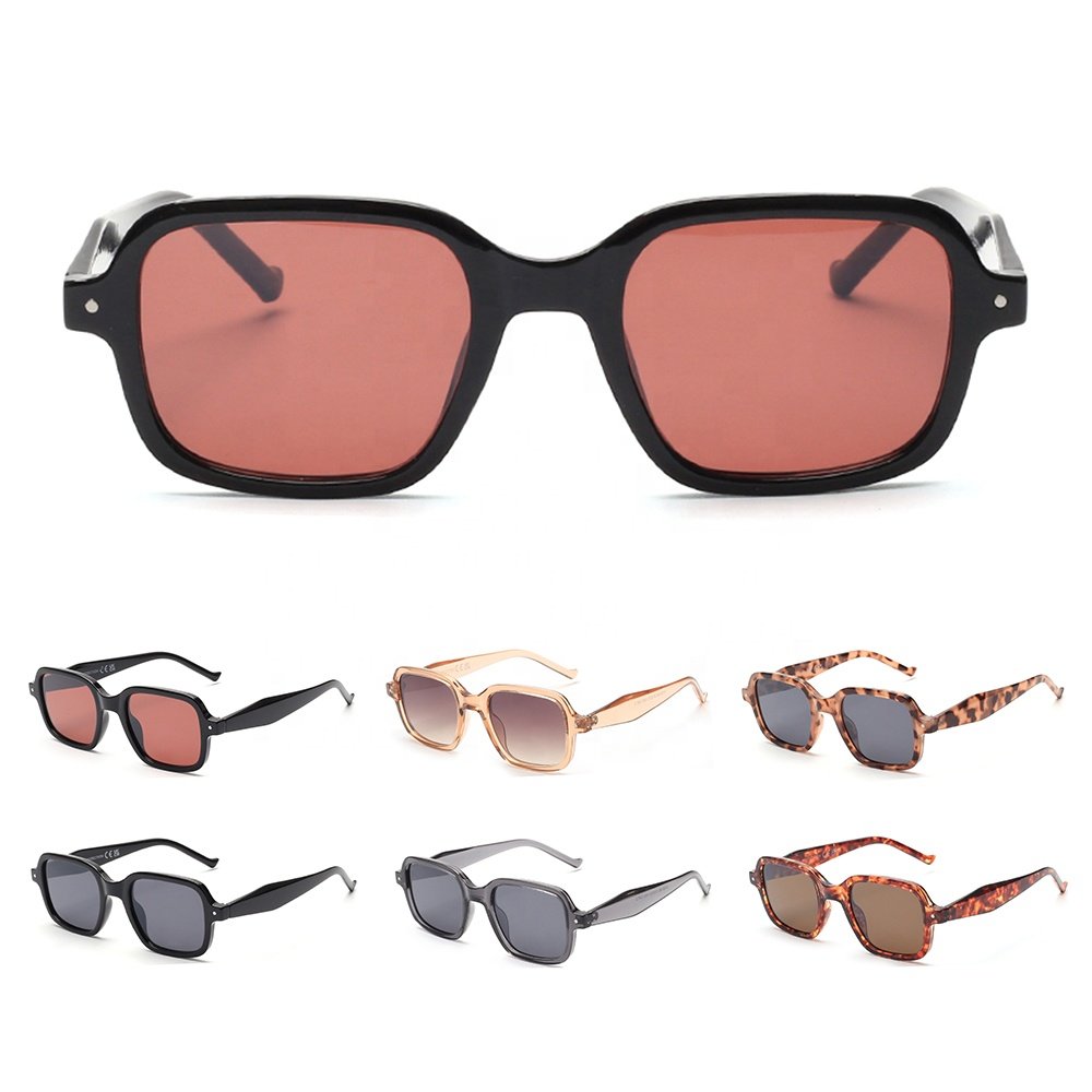 2024 vintage ladies men small frame colorful custom logo square designer sunglasses oem odm sun glass manufacturers