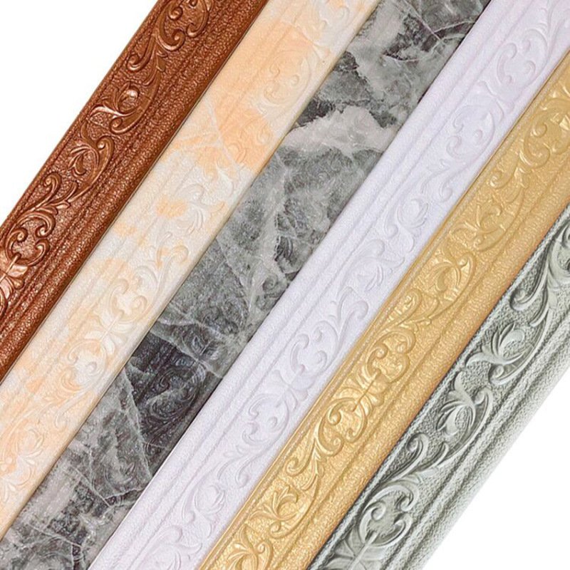 Skirting line self-adhesive waistline edge sealing strip door frame edge wrapping strip wall sticker corner line decorative