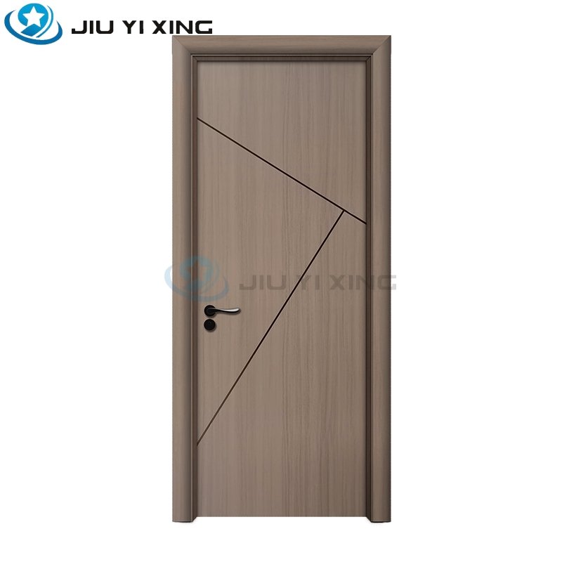 Jiuyiixng Latest Design 100% Waterproof PVC Wooden WPC Interior Doors For Bedroom