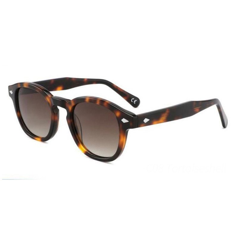 FW USA Hot Sale 18S Luxury Brand Designer Retro Oval Sun Glasses Polarized Custom Logo Fashion Acetate Sunglasses Women Men