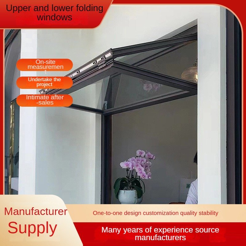 for home Bi Fold Slide Up Top Others Vertical Fold Bifold Commercial Sliding Pass Through moulding design folding window