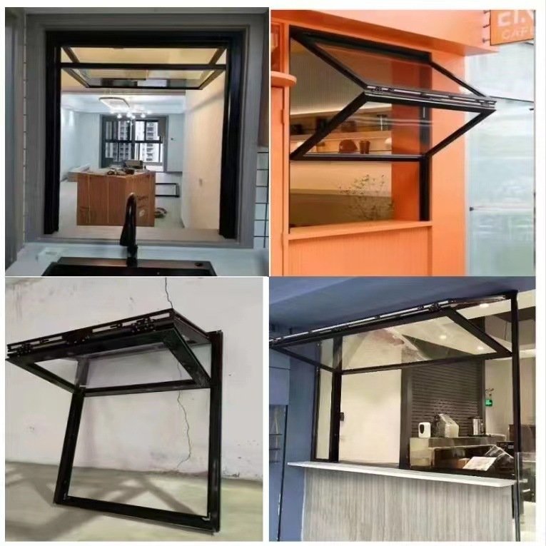 for home Bi Fold Slide Up Top Others Vertical Fold Bifold Commercial Sliding Pass Through moulding design folding window