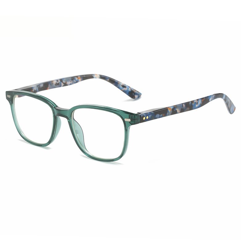 Wholesale Custom Logo Classic Square Reading Frames Plastic Spring Hinge Designer Reading Glasses For Men