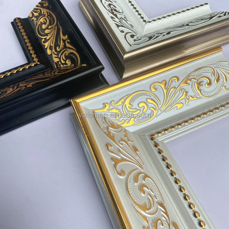 Various Styles Free Sample Synthetic Mirror Painting Frames Molding Antique Retro Classical Ornate Art Frame Moulding