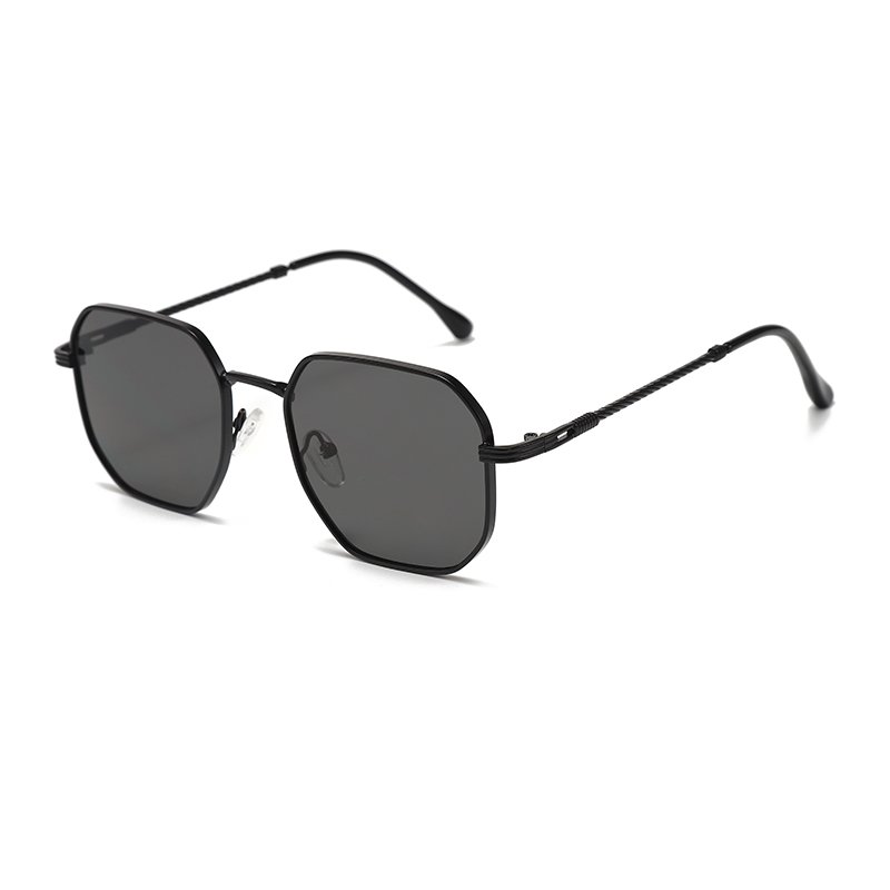 Glazzy Unique Design Classic RB Shape Gold Plated Frame Metal Twisted Arms Outdoor Shades Men Women Sunglasses