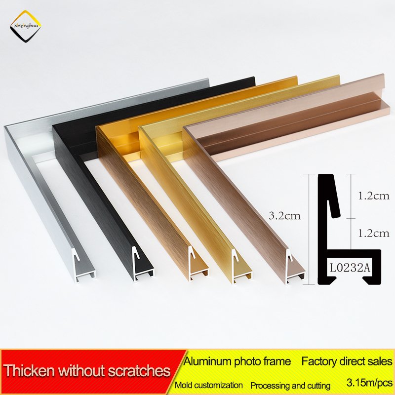 Factory Hot Sales Popular Art Work Metal Photo Frame Molding Square Canvas Aluminum Frame Mouldings