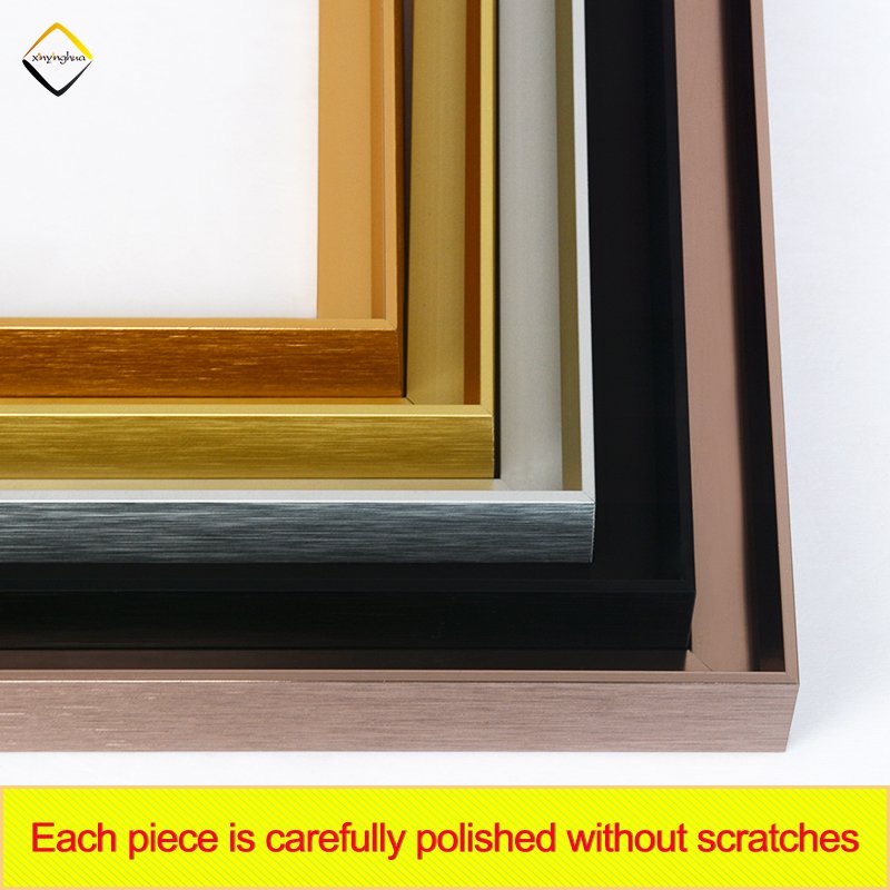 Factory Hot Sales Popular Art Work Metal Photo Frame Molding Square Canvas Aluminum Frame Mouldings
