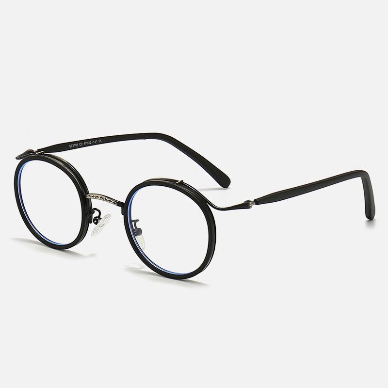High Quality Classic Retro Round Spectacle Frames Anti Blue Light TR90 S22105 Optical Glasses Frames Unisex in Stock