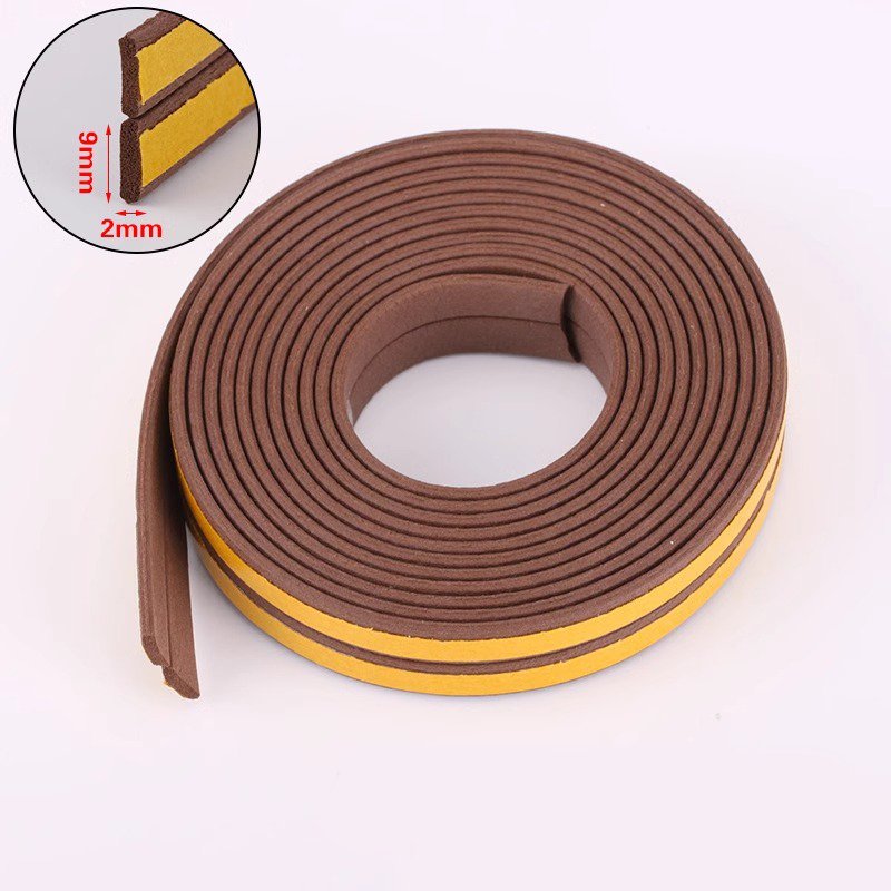 OEM Extruded Self Adhesive Sponge silicone Rubber Foam Roll Extruded Sealing Strip rubber seal EPDM Door Window Frame Seal strip