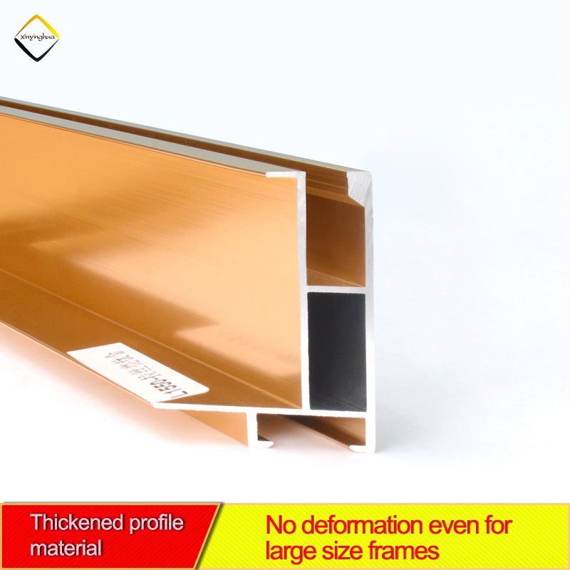 Custom Double Layer Metal Frame Home Decoration Aluminum Bar Poster Picture Photo Frame Molding Strip Aluminium Frame Moulding