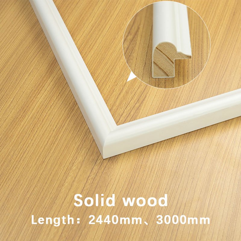 White Primed FJ Wooden decorative quarter round moulding