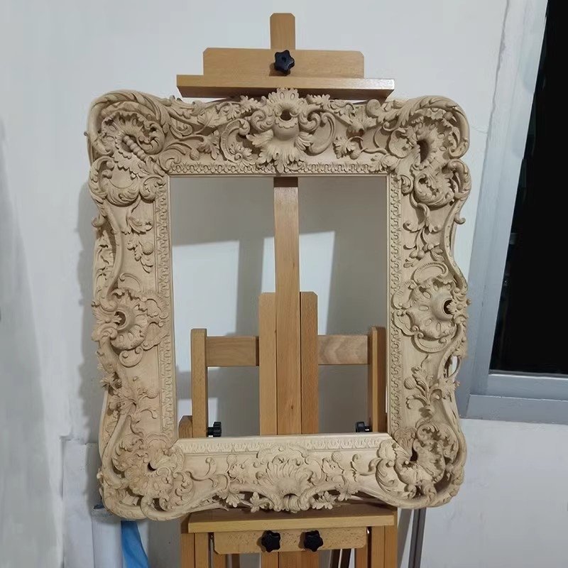 Customized Wooden Ornate Antique Large Baroque Art Canvas Custom Wood Picture Oil painting Frame Moulding For Wall Molding