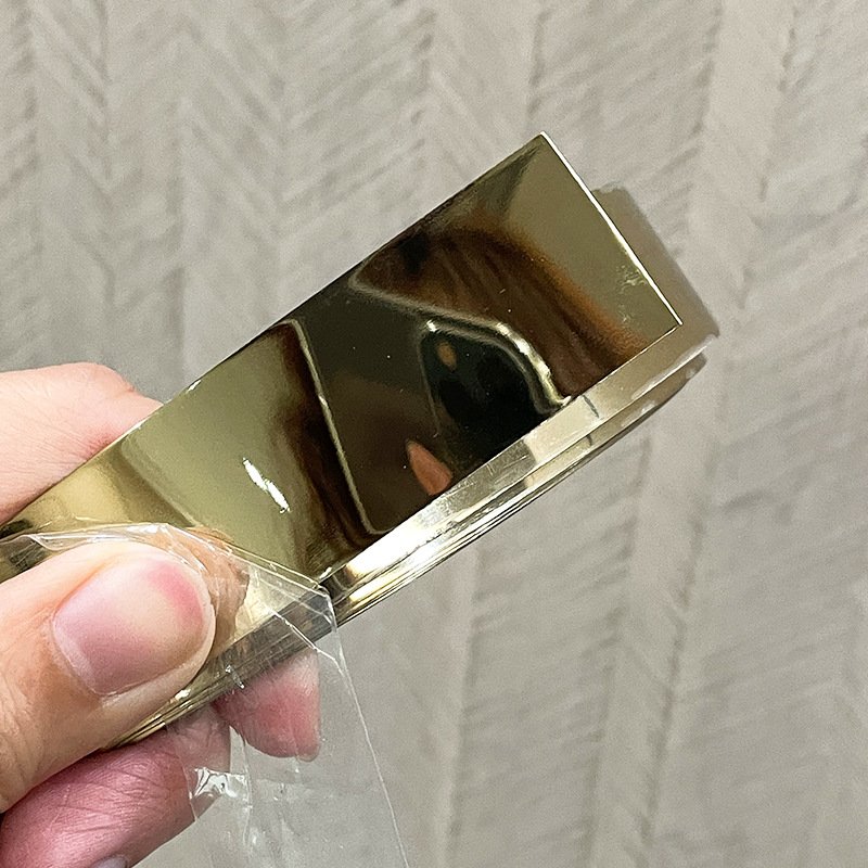 Modern Design 10mm Peel and Stick Mirror Frame Trim Moulding Flexible Stainless Steel for Hotel Application