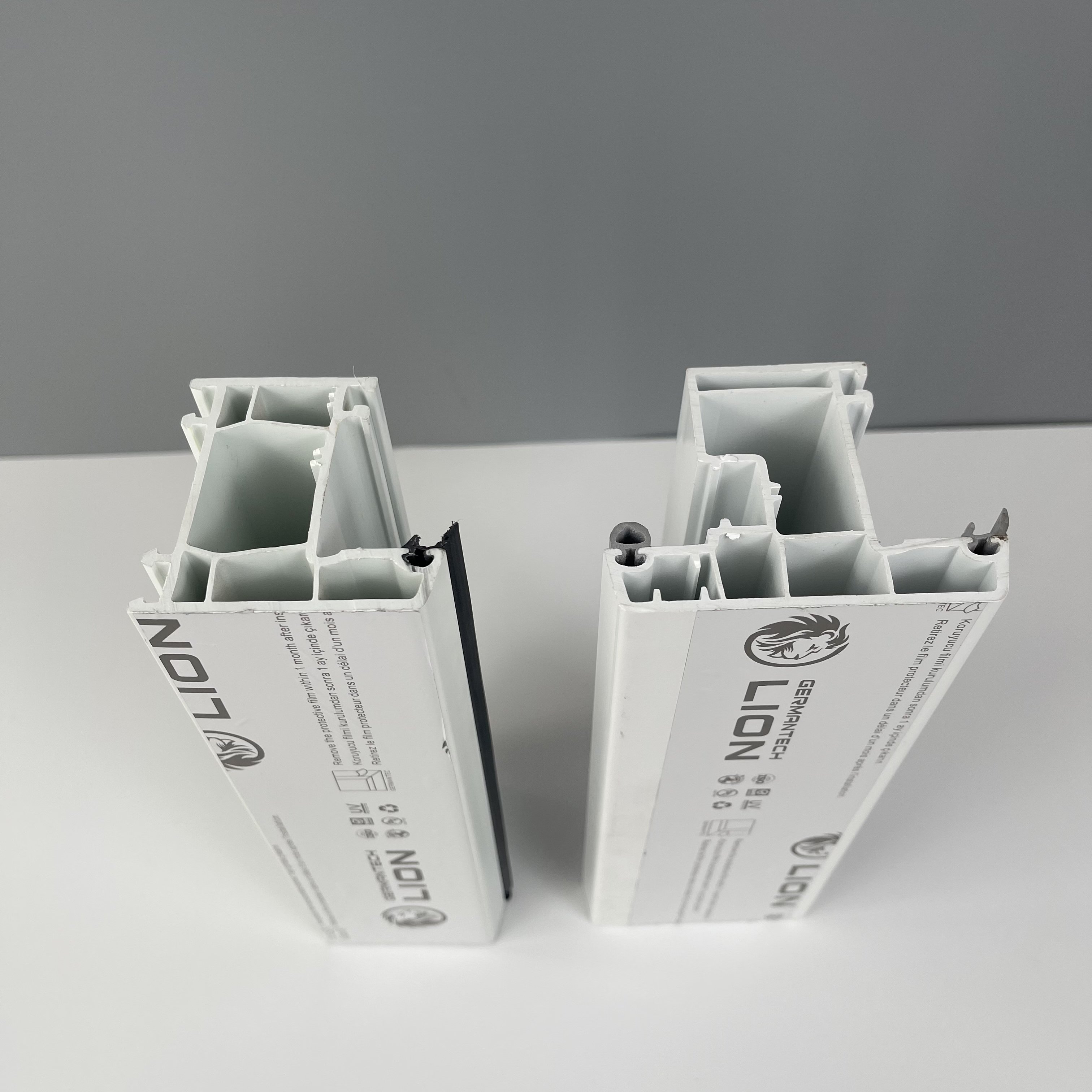 High Quality Cheap UPVC Plastic Profiles 99mm 80mm 100mm 90mm Window Screen Frame Building New Vertical Sliding Casement Window