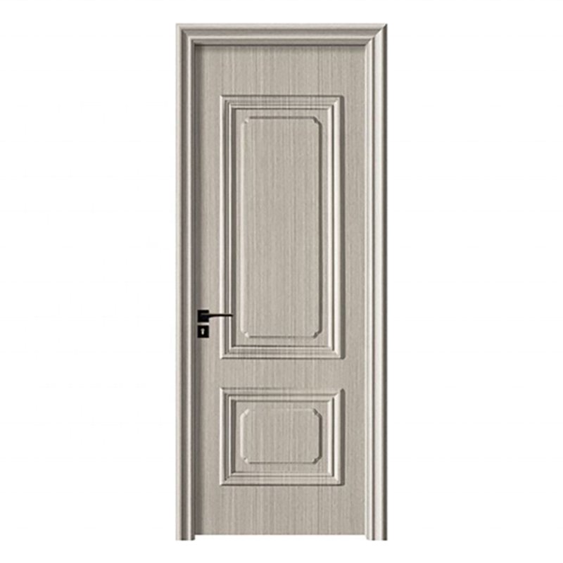 JIAHome Emboss Moulded Design Interior Room PVC/ WPC Slab Doors With Door Frame For House