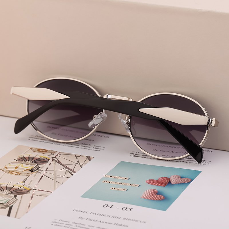 2024 Luxury Unisex UV400 Retro Sunglasses Classic Vintage Mirror Sun Glasses with Steampunk Design Women Lady's Fashion Style