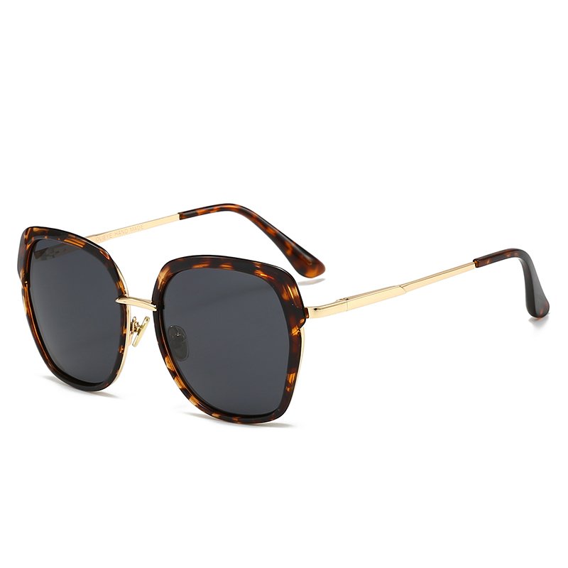 Designer Brand Luxury Thick Full Square Sunglasses for Men Women Trendy Multiple Colors Custom Logo Lens High Quality Blue Frame