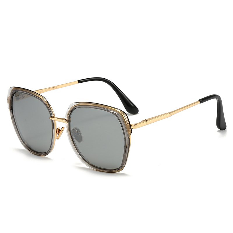 Designer Brand Luxury Thick Full Square Sunglasses for Men Women Trendy Multiple Colors Custom Logo Lens High Quality Blue Frame