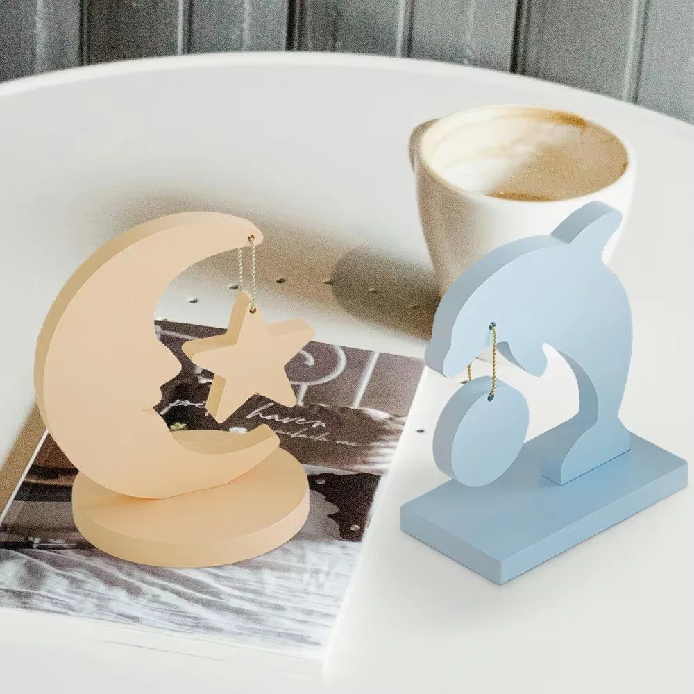 Candles Mould Heart Resin Pendant Photo Frame Moldes Para Velas De Silicona Simple Star Moon Gift Mold for Candles Candle Molds