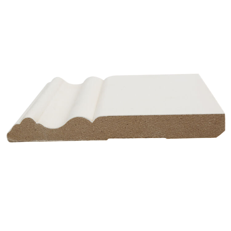 Good Quality White Color Water-proof Material primed mdf wood frame moulding