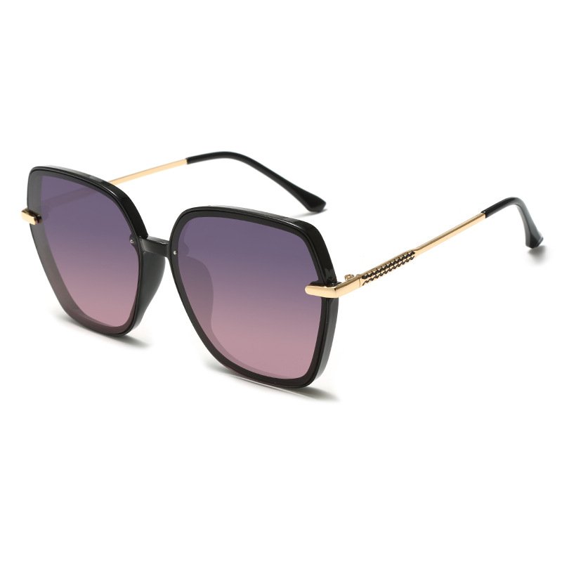 2024 New Fashion Women Sun Glasses UV400 Sunglasses Female Shades Eyewear Luxury Retro Large Frame Sunglasses Sunglasses