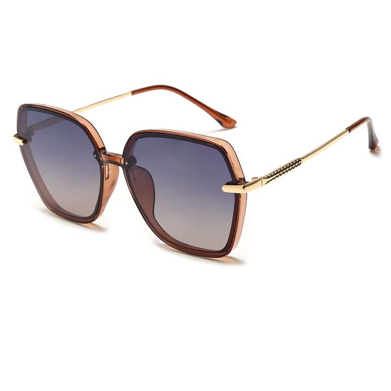 2024 New Fashion Women Sun Glasses UV400 Sunglasses Female Shades Eyewear Luxury Retro Large Frame Sunglasses Sunglasses