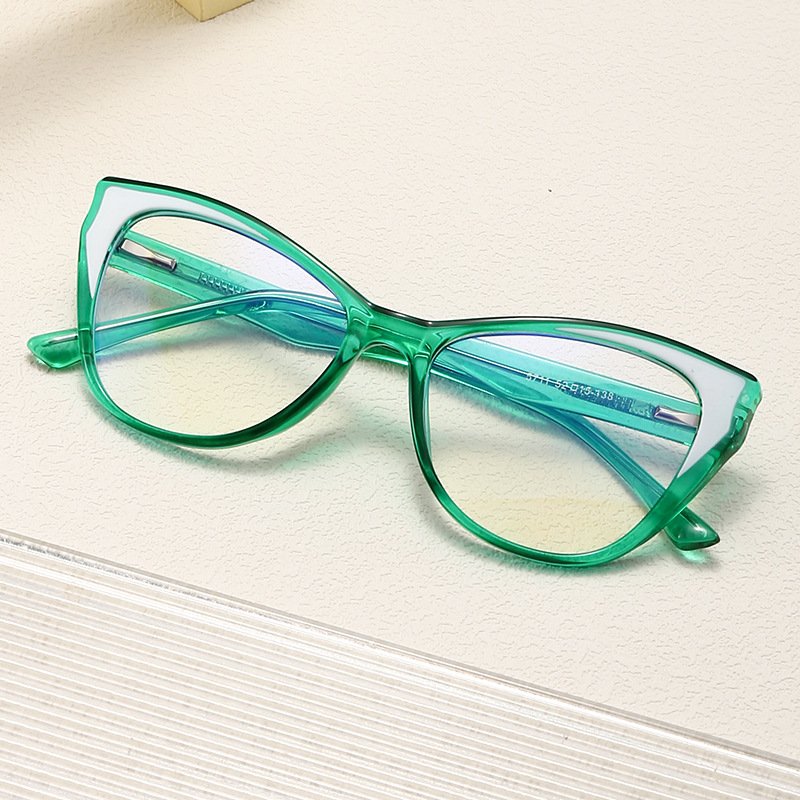 adult protect eye glasses custom design simple shape optical frame blue light blocking glasses