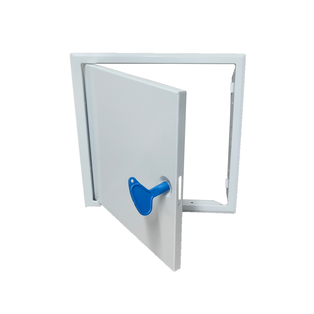 Steel access panel key open for ceiling and wall