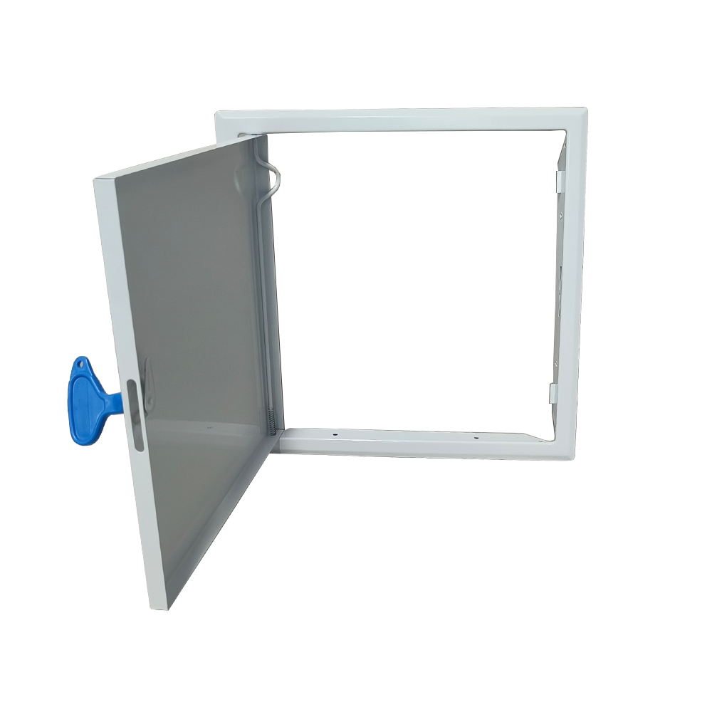Steel access panel key open for ceiling and wall